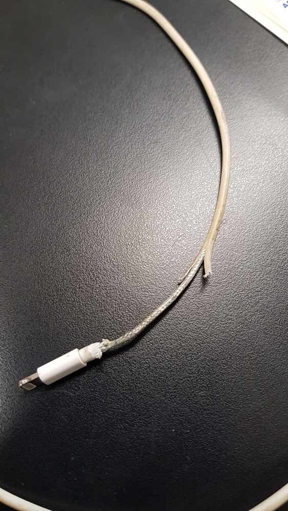 Broken Phone Charging Cable — Coastal Test & Tag in Bonville, NSW