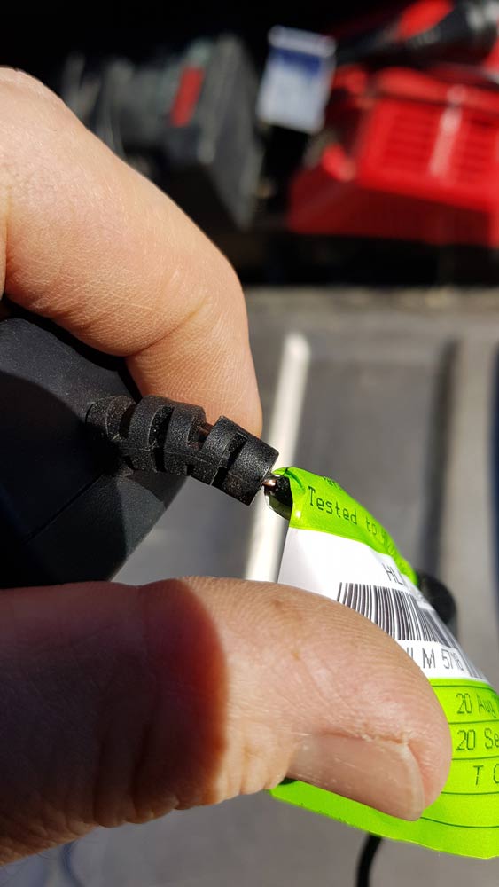 Power Cord With Tag — Coastal Test & Tag in Bonville, NSW