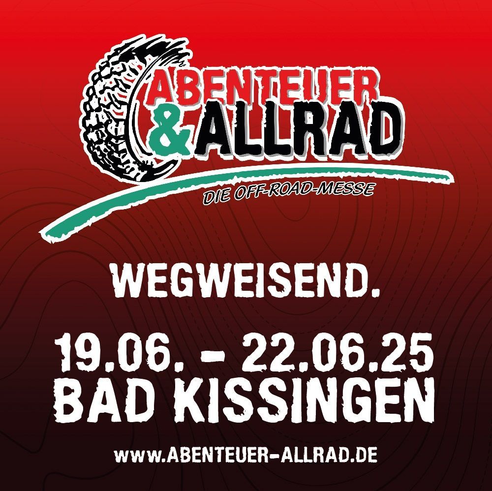 A poster for abenteuer & allrad in bad kissingen