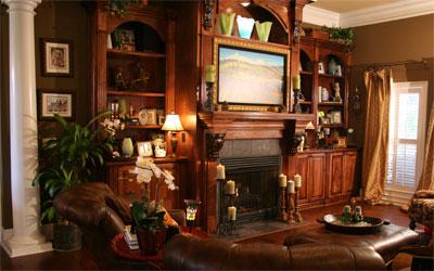 Living Room with Fireplace