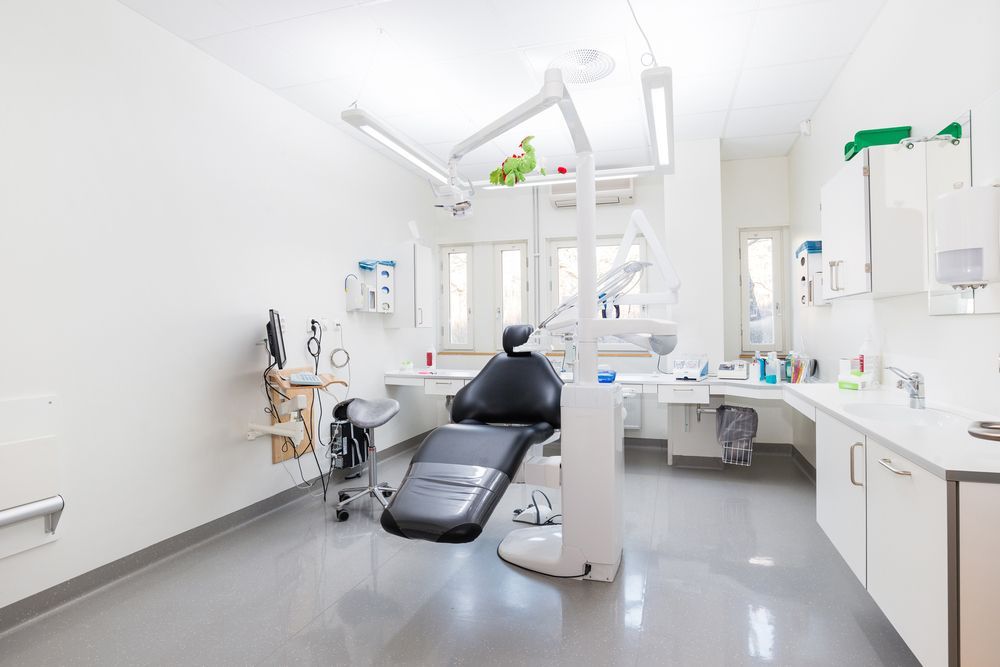 There Is A Dental Chair In The Middle Of The Room — Wyong Commercial Cleaning In Tuggerah, NSW