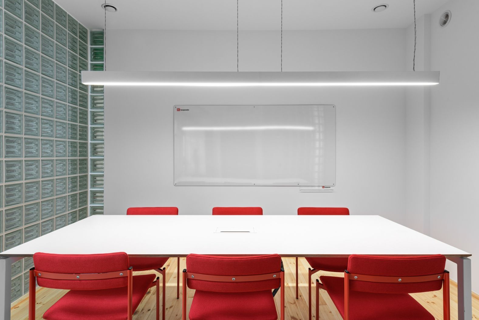 Meeting Room With Red Chairs — Wyong Commercial Cleaning In Tuggerah, NSW