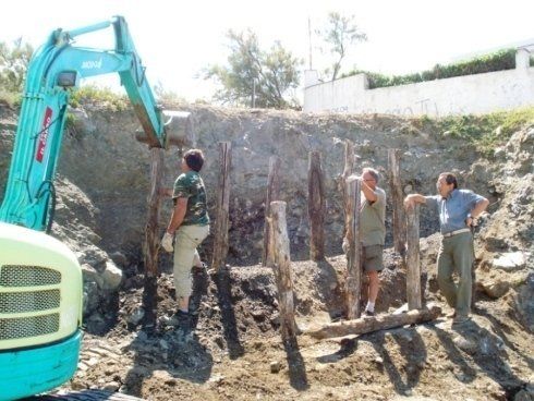 escavazione per realizzazione verde pubblico