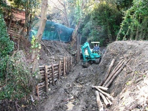 messa in sicurezza di un terreno