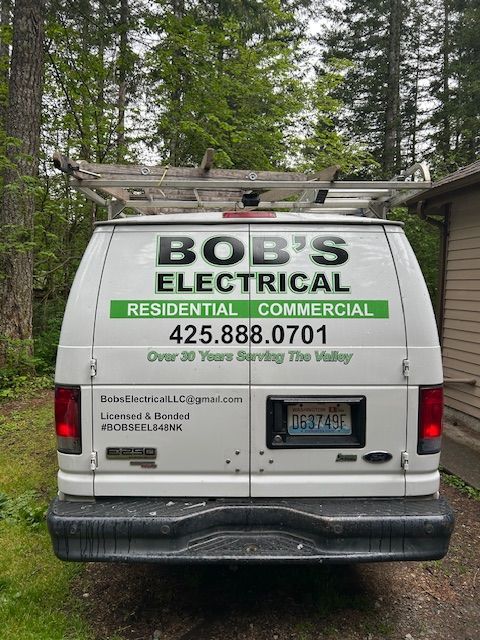 White work van with