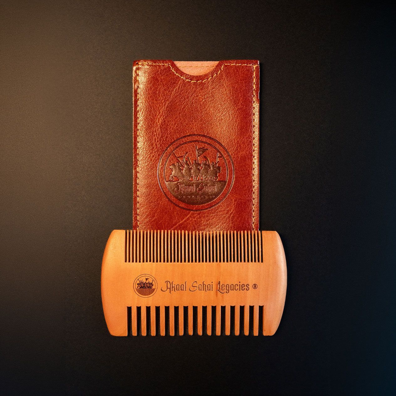 Pocket Beard Comb with Pouch