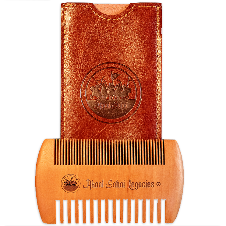 Pocket Beard Comb with Pouch