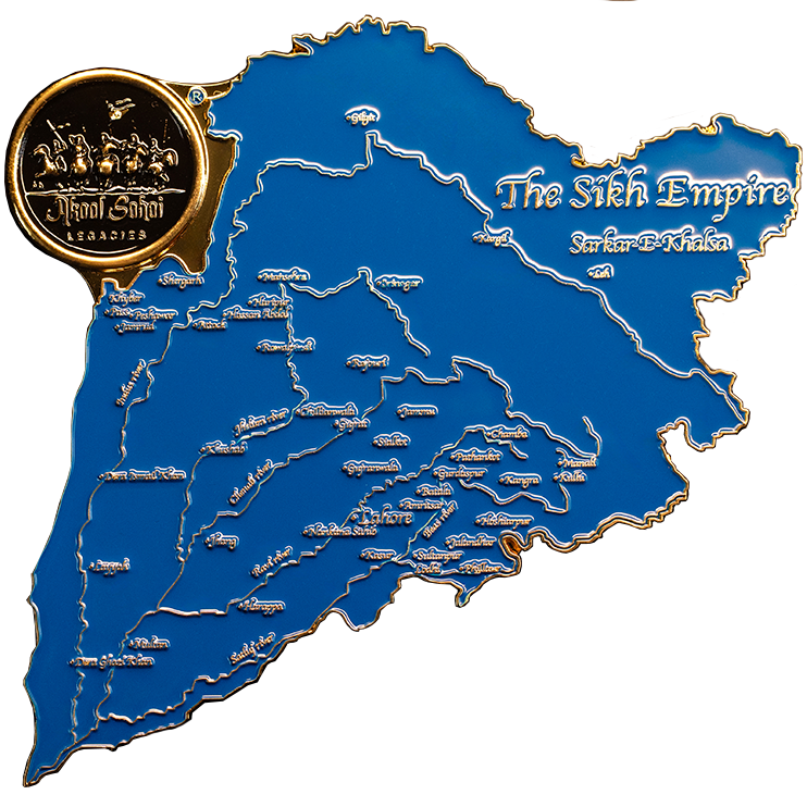 The Sikh Empire Map Magnet