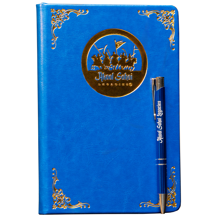 A5 Leather Style Notebook with Ballpoint Pen