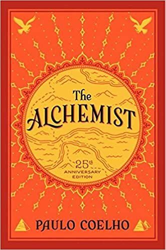 The cover of the book the alchemist by paulo coelho.