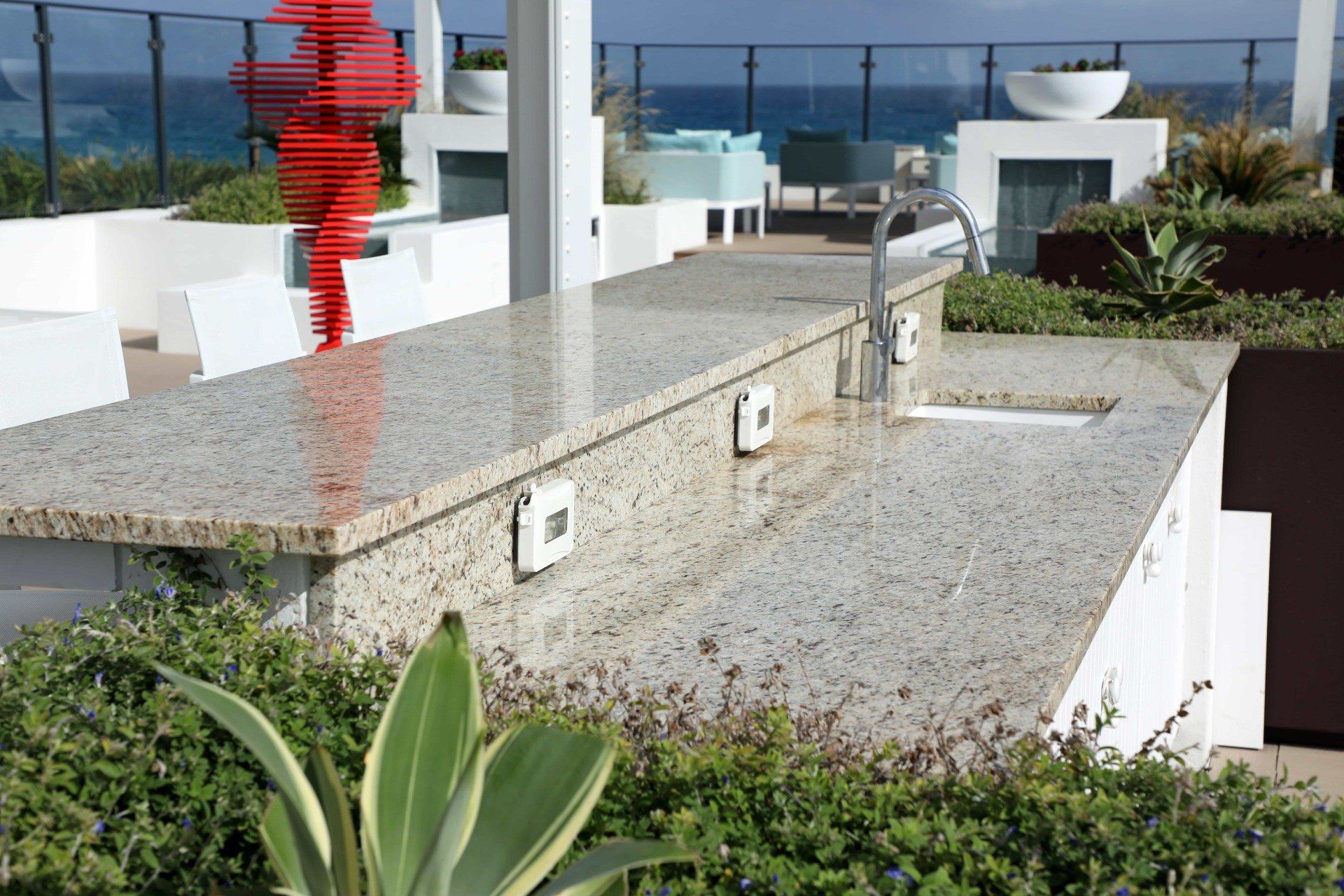 Granite Countertops In Outdoor Setting