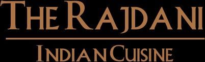 A logo for the rajdani indian cuisine restaurant