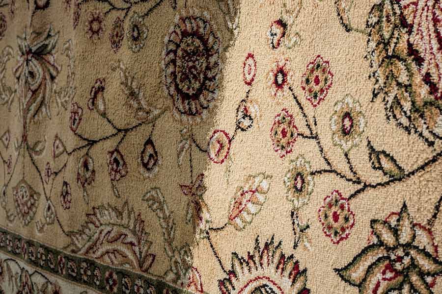 A Close up of a rug with a Floral Pattern on it — Coffs Carpet Cleaning in Coffs Harbour, NSW
