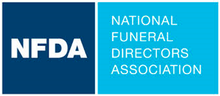 The logo for the national funeral directors association