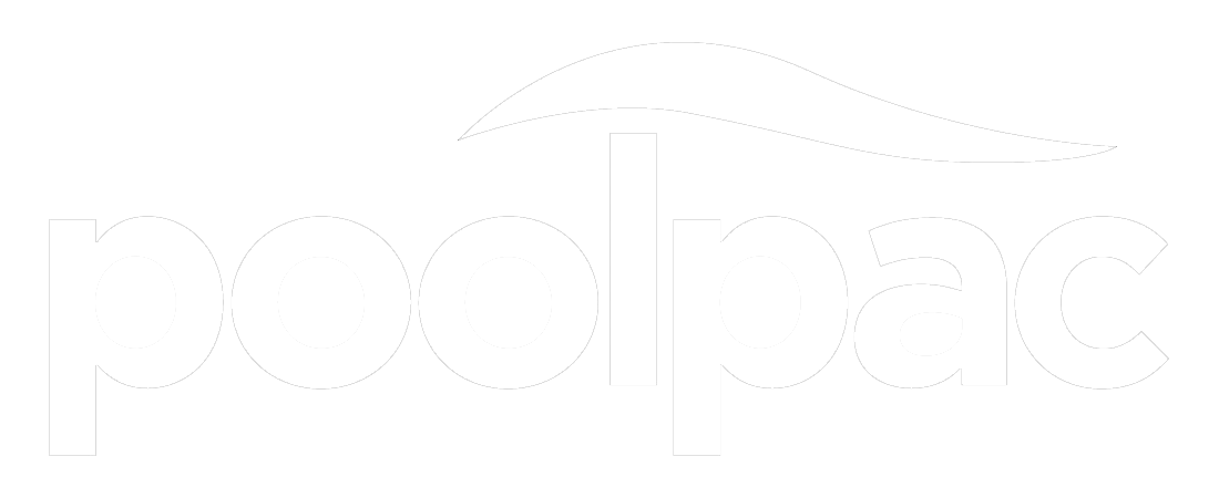 Poolpac white logo