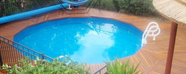 round shape pool