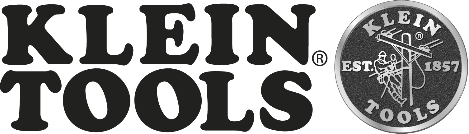 A black and white logo for klein tools