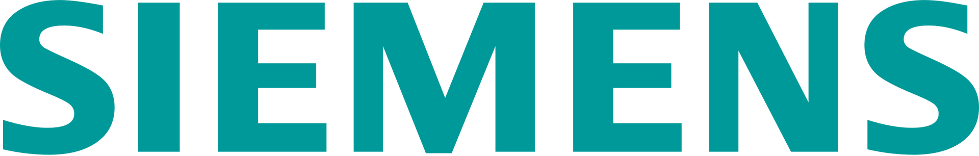 The siemens logo is blue and white on a white background