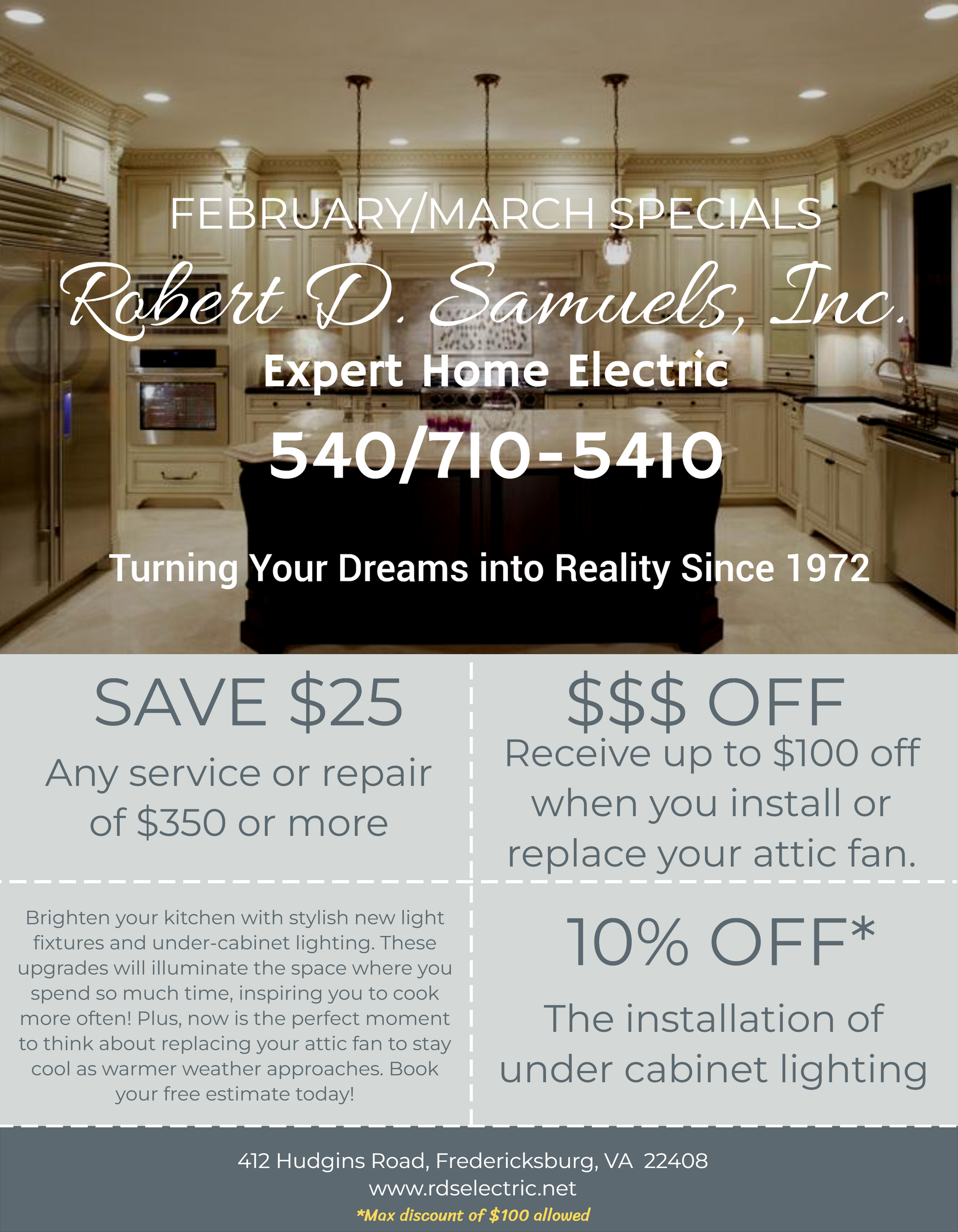 Electrician Specials — Electrician Checking Induction Stove In Kitchen in Fredericksburg, VA Electrician Specials — Electrician Checking Induction Stove In Kitchen in Fredericksburg, VA