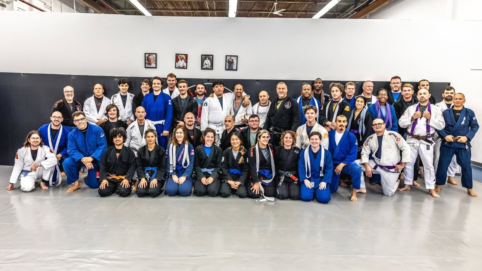 Adults drilling Jiu-Jitsu technique at Soulcraft Martial Arts in Hamden, CT, building resilience.
