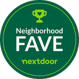 Green circular badge: 