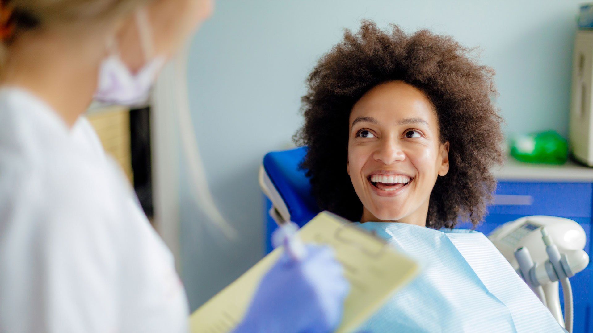 Patient Talking to The Dentist — Joelton, TN — Wingo Family Dentistry