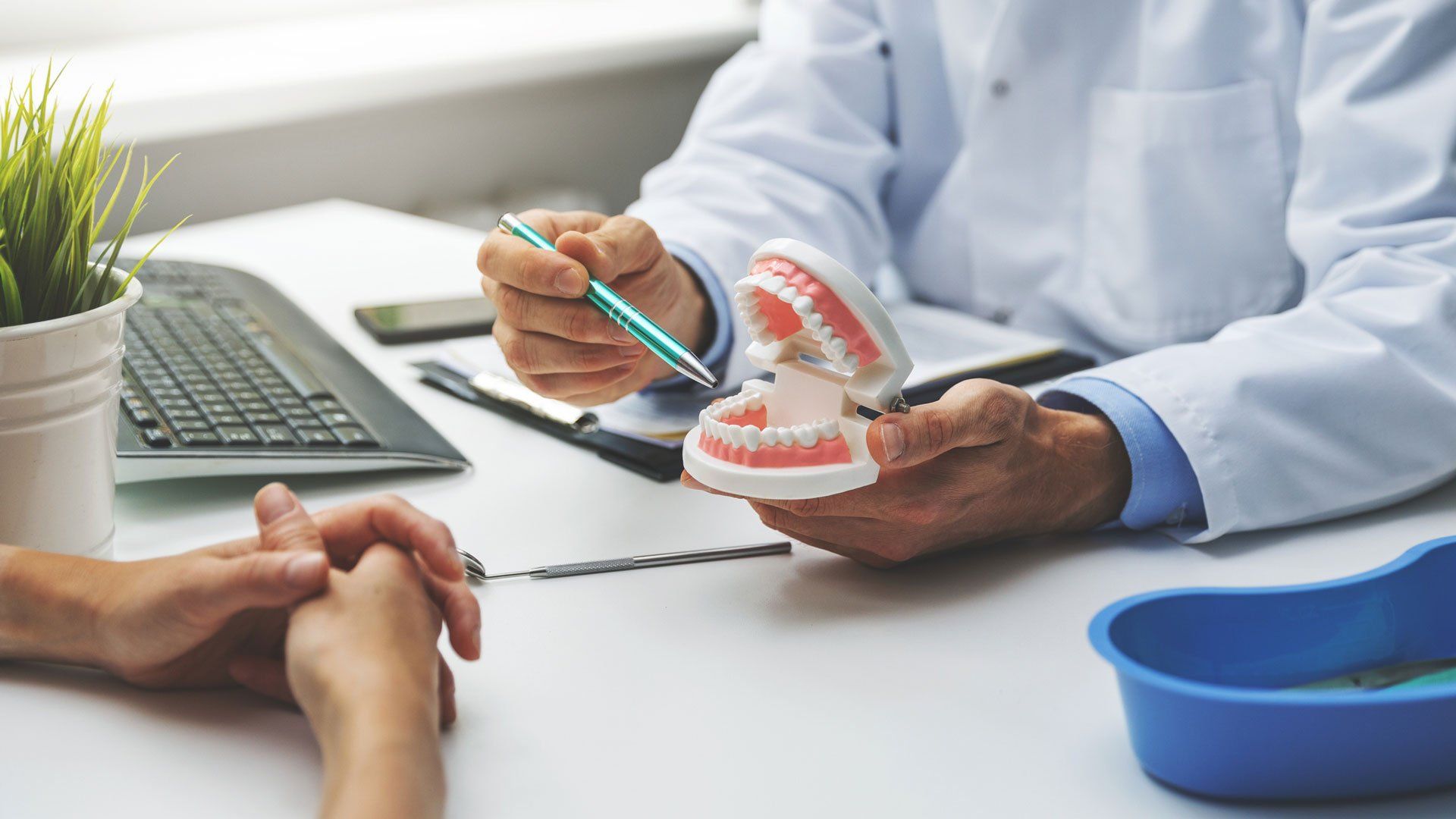 Dentist Explaining to Patient — Joelton, TN — Wingo Family Dentistry