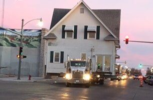 White Colored House on Road — House Lifting in Moundridge, KS