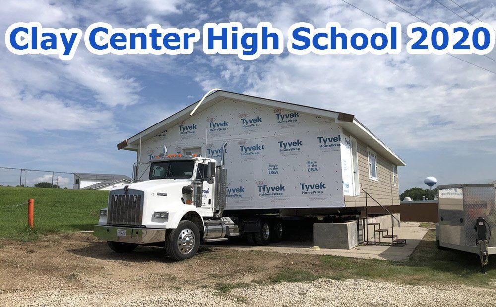 Clay Center High School 2020 - Votec House Moves in Moundridge, KS