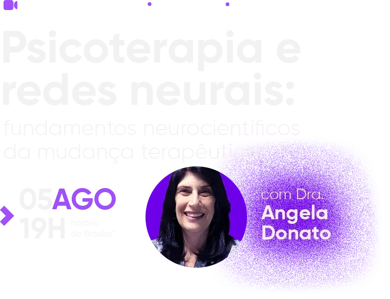 Um fundo branco com um banner roxo e azul que diz participe do evento.