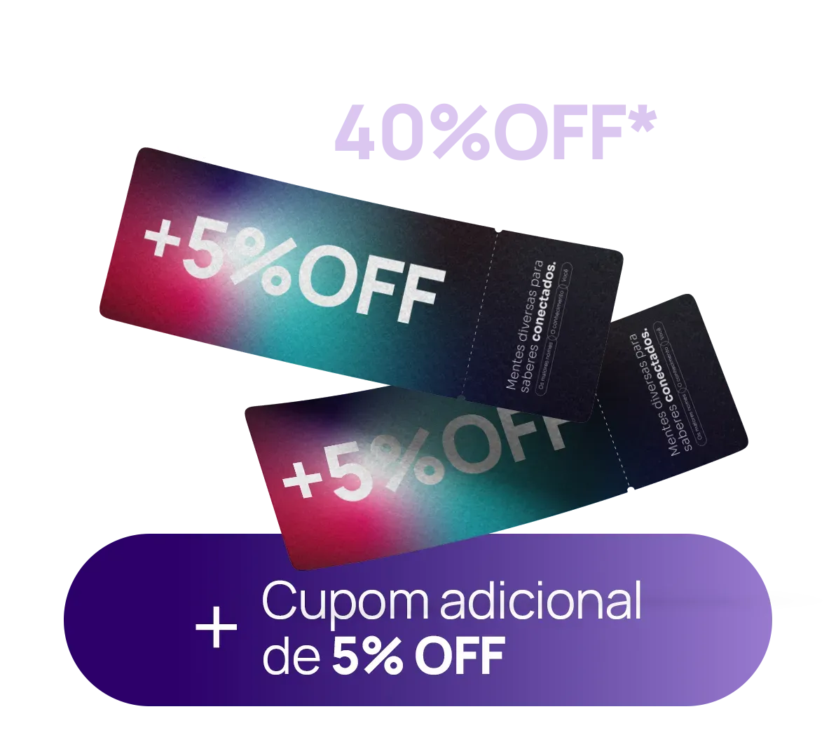 Desconto de 40% à vista*
