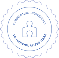 stamp of connecting individuals to individualized care