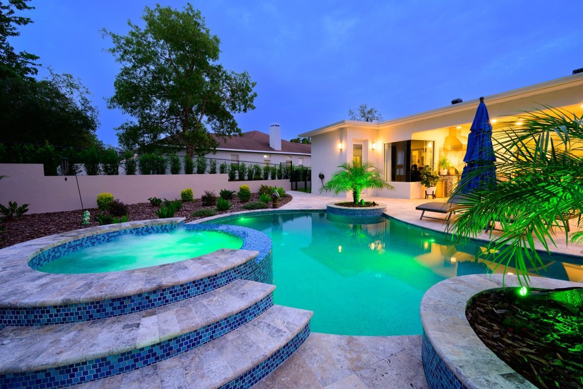 Luxury Custom Swimming Pool by Azure Pools