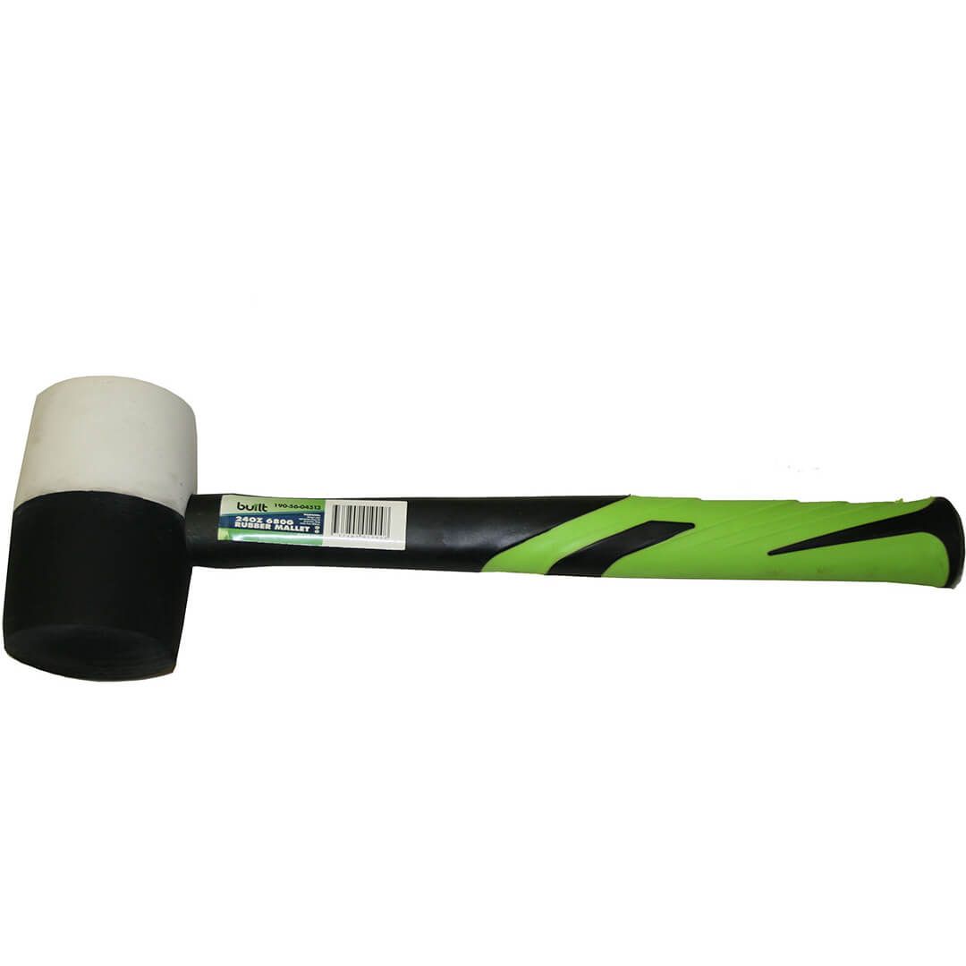 24oz Black White Rubber Mallet — Caloundra Landscape Supplies in Caloundra, QLD