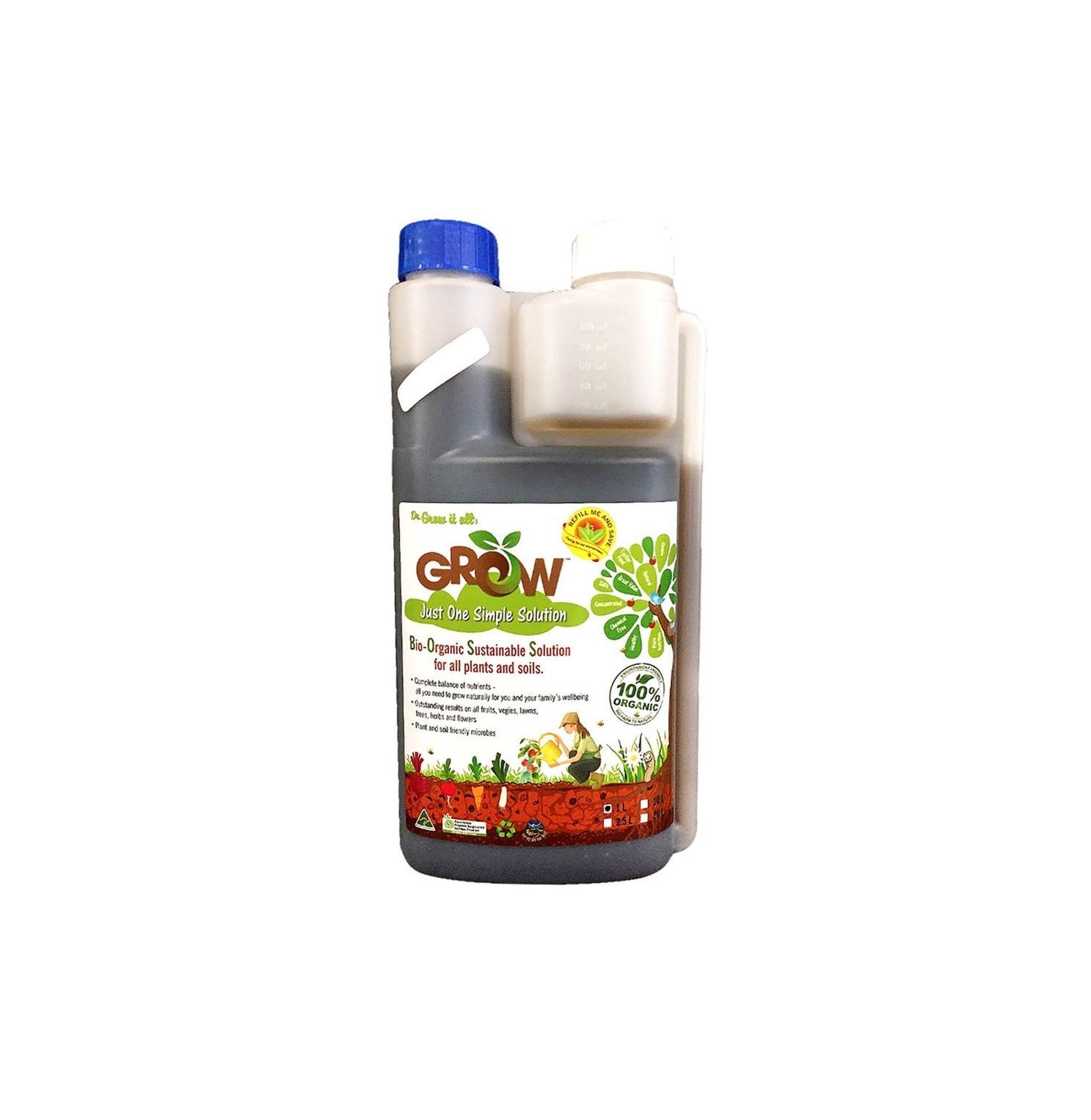 Grow - Liquid Fertiliser 1L — Caloundra Landscape Supplies in Caloundra, QLD