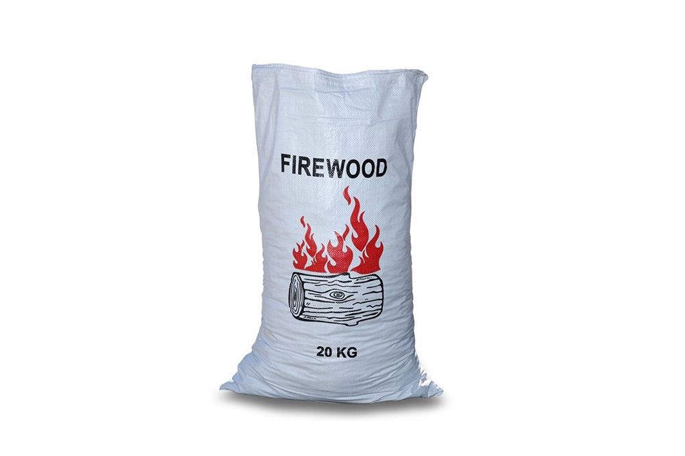 A Bag of Firewood With a Picture of a Log on It — Caloundra Landscape Supplies in Caloundra, QLD