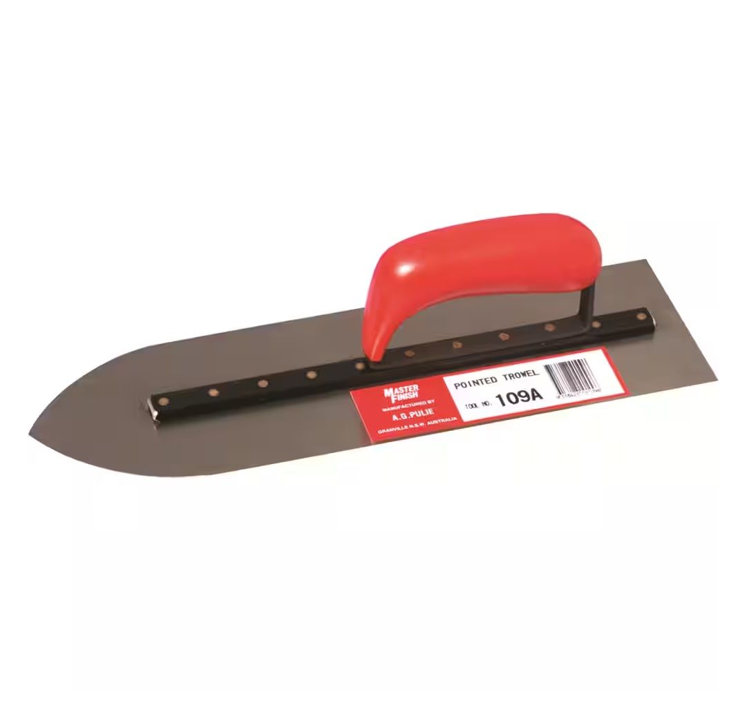 Masterfinish 109A Pointed Trowel — Caloundra Landscape Supplies in Caloundra, QLD