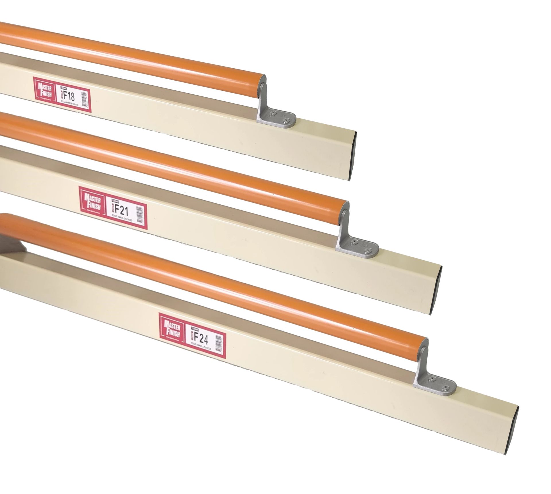 Masterfinish Fixed Handled Concrete Screeds — Caloundra Landscape Supplies in Caloundra, QLD