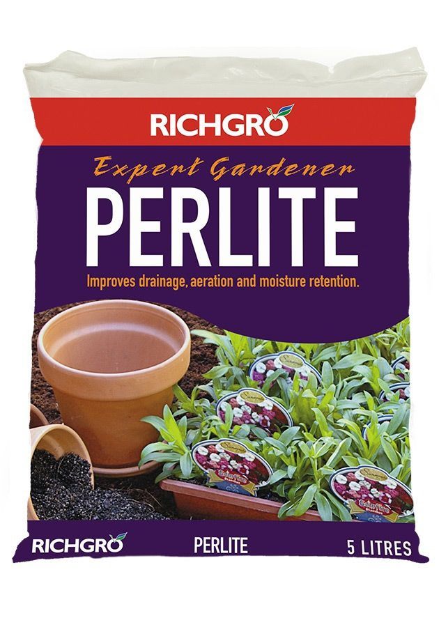 A Bag of Richgro Expert Gardener Perlite With a Picture of a Potted Plant — Caloundra Landscape Supplies in Beerwah, QLD