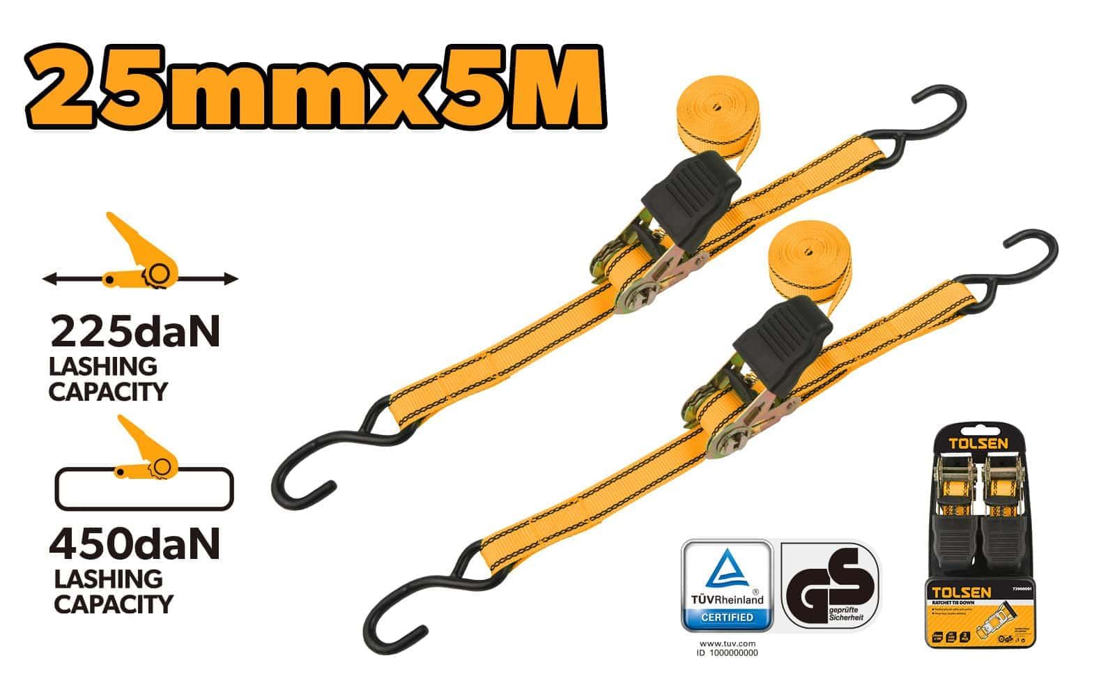 Tie Down Rachet Set 2PC — Caloundra Landscape Supplies in Caloundra, QLD