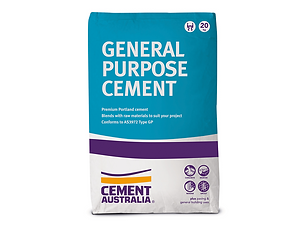 A Bag of General Purpose Cement From Cement Australia — Caloundra Landscape Supplies in Caloundra, QLD