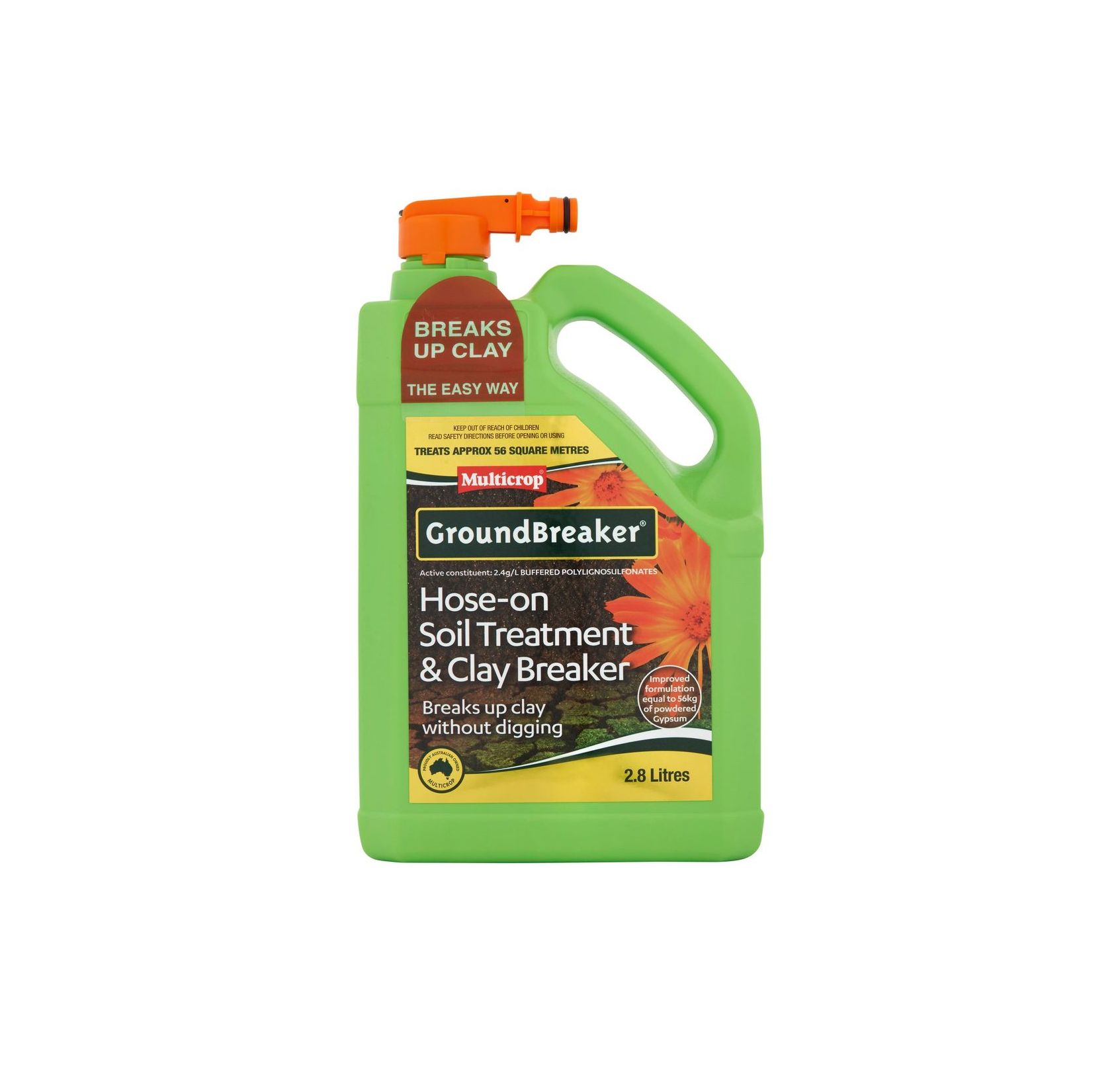Multicrop Groundbreaker 2.8L Hose-On — Caloundra Landscape Supplies in Caloundra, QLD