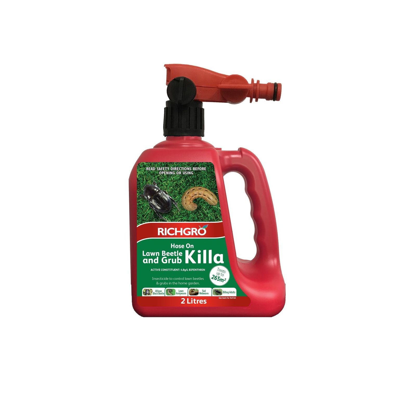 Richgro Lawn Beetle & Grub Killa (Hose-on) 2Lt — Caloundra Landscape Supplies in Caloundra, QLD