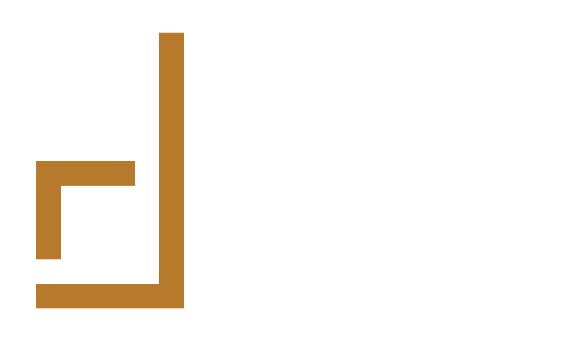 Rich Day Group logo with white serif font and a gold RD logo
