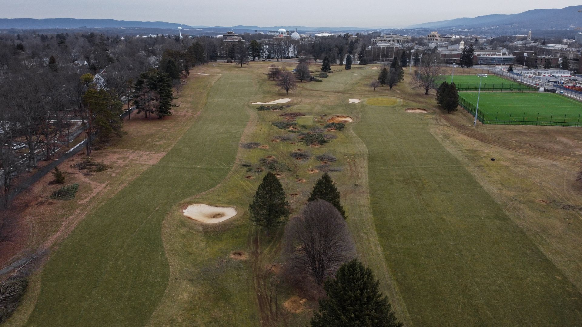 Golf course stump removal in Harrisburg Pennsylvania
