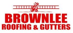 The logo for Brownlee Roofing & Gutters