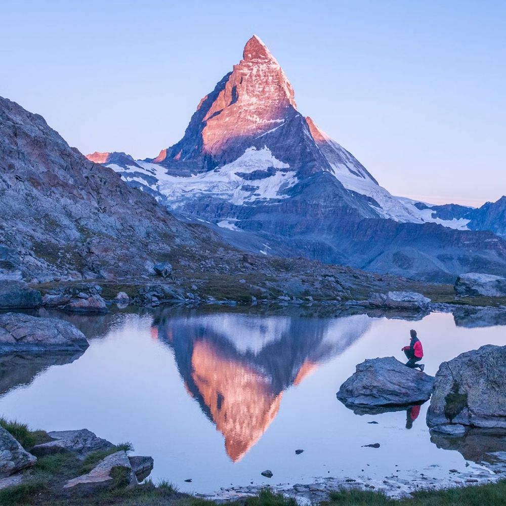 Il lago Blu a Cervinia