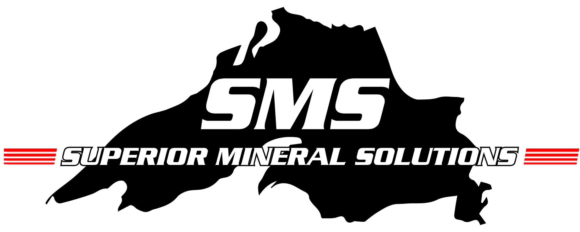 A black and white logo for sms superior mineral solutions