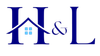 The letter h is shaped like a house with a blue window.