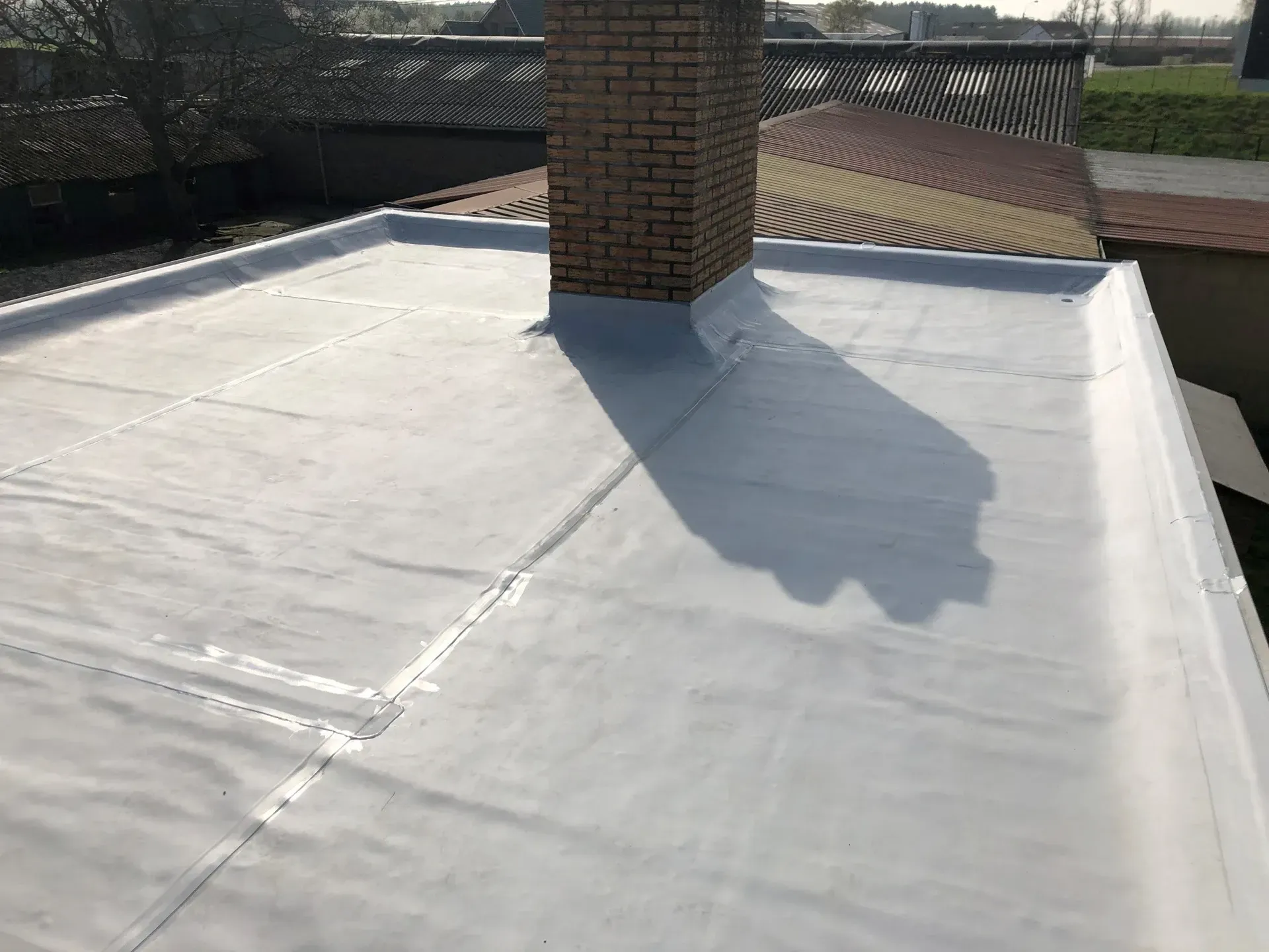 Renovatie plat dak PVC